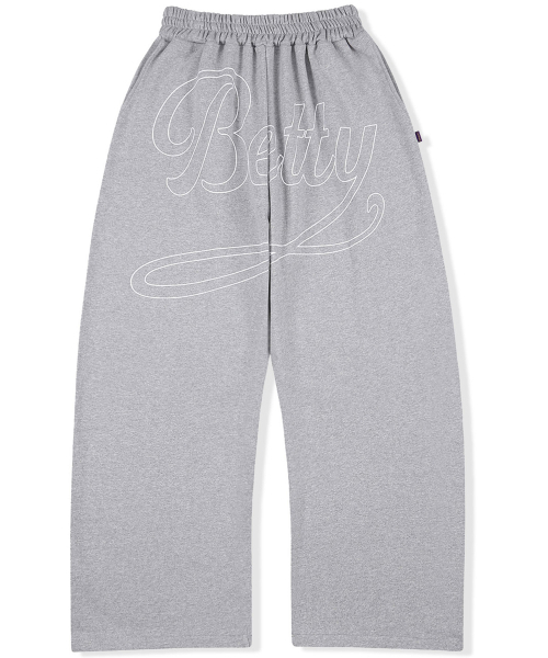 LAUGHER（ラファー）の「[Betty Boop] Mood Sweat Jogger Pants - Gray (White)（スウェットパンツ・レディース・その他・FREE）」の2枚目の写真