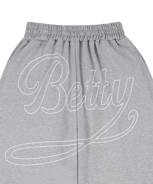 LAUGHER（ラファー）の「[Betty Boop] Mood Sweat Jogger Pants - Gray (White)（スウェットパンツ・レディース・その他・FREE）」の4枚目の写真
