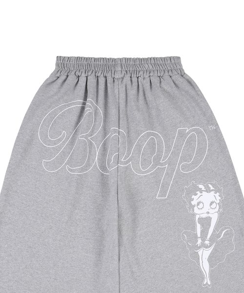 LAUGHER（ラファー）の「[Betty Boop] Mood Sweat Jogger Pants - Gray (White)（スウェットパンツ・レディース・その他・FREE）」の5枚目の写真