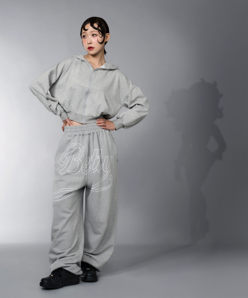 LAUGHER（ラファー）の「[Betty Boop] Mood Sweat Jogger Pants - Gray (White)（スウェットパンツ・レディース・その他・FREE）」の8枚目の写真