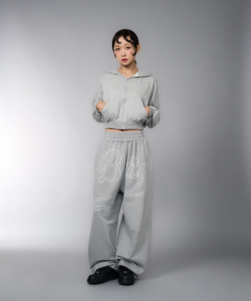 LAUGHER（ラファー）の「[Betty Boop] Mood Sweat Jogger Pants - Gray (White)（スウェットパンツ・レディース・その他・FREE）」の9枚目の写真