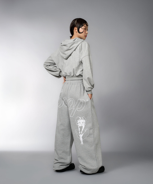 LAUGHER（ラファー）の「[Betty Boop] Mood Sweat Jogger Pants - Gray (White)（スウェットパンツ・レディース・その他・FREE）」の10枚目の写真