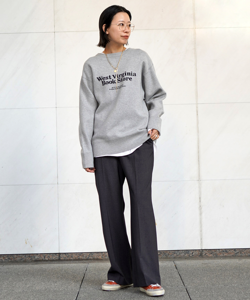 St.Johns 3rd club（セントジョンズサードクラブ）の「【St.Johns 3rd Club/セントジョンズサードクラブ】West Viginia Book Store（ニット/セーター・レディース・ライトグレー・FREE）」の2枚目の写真