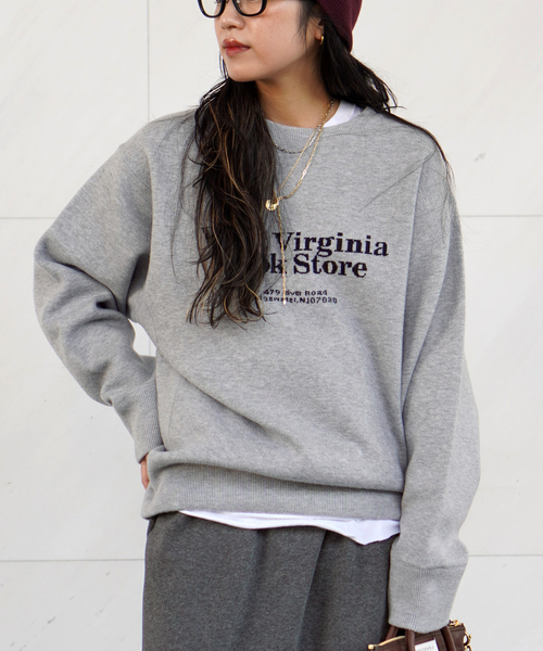 St.Johns 3rd club（セントジョンズサードクラブ）の「【St.Johns 3rd Club/セントジョンズサードクラブ】West Viginia Book Store（ニット/セーター・レディース・ライトグレー・FREE）」の6枚目の写真