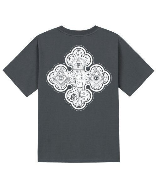 KAN6312(カン6312)の「KTG0123 フリーメイソン 半袖Tシャツ - グレー(Tシャツ/カットソー・メンズ・その他・LARGE/MEDIUM/SMALL/X-LARGE)」の1枚目の写真