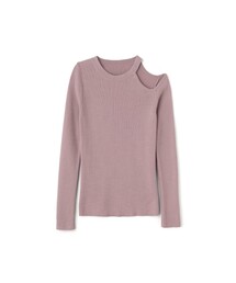 LENINA（レニーナ）の「THEA cutout knit top_PINK（ニット/セーター）」