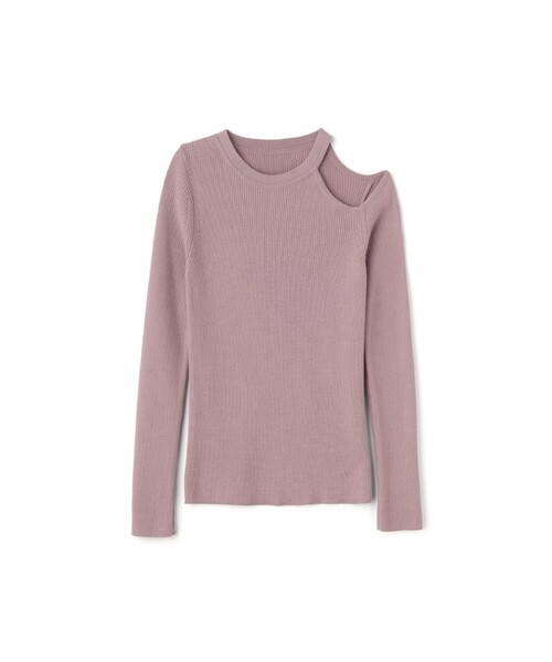 LENINA(レニーナ)の「THEA cutout knit top_PINK(ニット/セーター・レディース・PINK・FREE)」の1枚目の写真