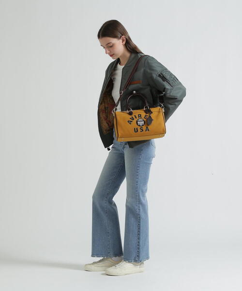 直営店限定》LX VARSITY LEATHER MINI DUFFLE BAG（ボストンバッグ