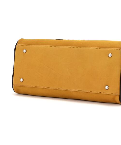 AVIREX（アヴィレックス）の「《直営店限定》LX VARSITY LEATHER MINI DUFFLE BAG（ボストンバッグ・レディース・マスタード・F）」の12枚目の写真