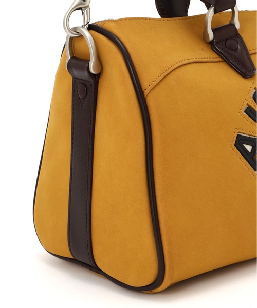 極美品　AVIREX ミニボストン イエロー AVIREX（アヴィレックス） ボストンバッグ VARSITY MINI DUFFLE BAG