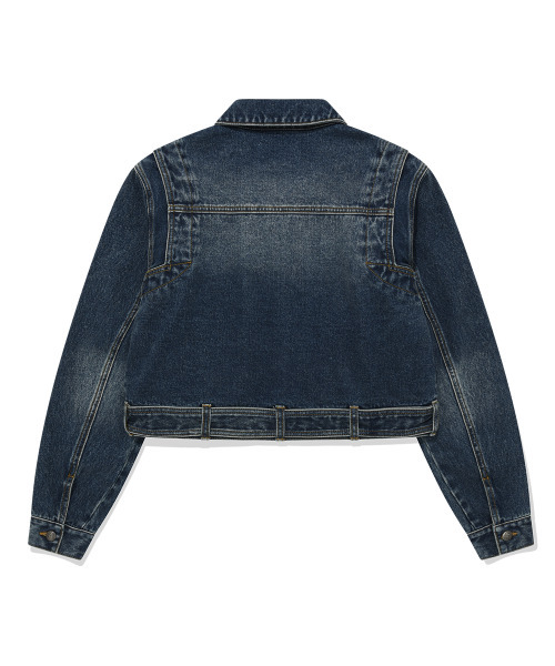 COVERNAT WOMAN（カバーナットウーマン）の「[COVERNAT x WRANGLER] ウィメンズオリジナルデニムクロップベルトジャケット インディゴ ミディアム（デニムジャケット・レディース・その他・MEDIUM/SMALL）」の2枚目の写真