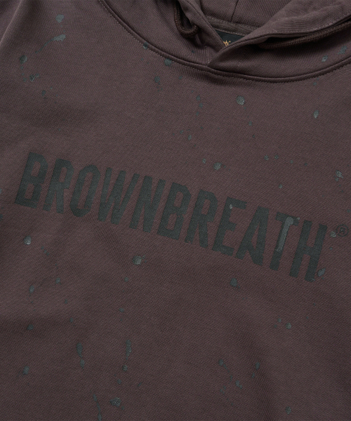 BROWNBREATH(ブラウンブレス)の「PAINTED HOODIE - DARK BROWN(パーカー・レディース・その他・LARGE/X-LARGE/SMALL/MEDIUM)」の4枚目の写真