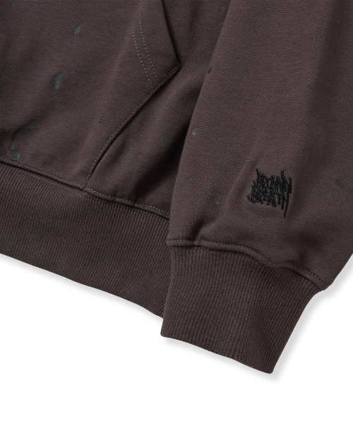BROWNBREATH(ブラウンブレス)の「PAINTED HOODIE - DARK BROWN(パーカー・レディース・その他・LARGE/X-LARGE/SMALL/MEDIUM)」の7枚目の写真