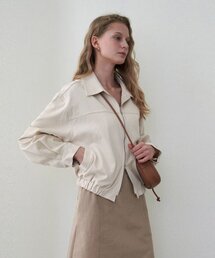 LOEIL（ロエイユ）の「スプリングコットンボンバージャンパー - クリーム（MA-1）」