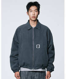 AAMBITION（アアンビション）の「キルティッドワークジャケット（チャコール）（デニムジャケット）」