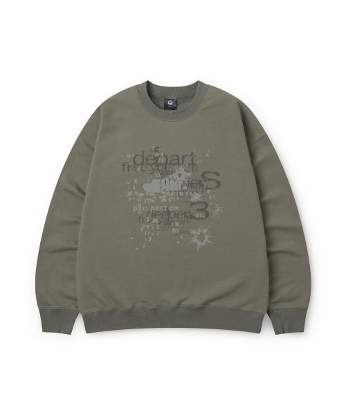 CAMEL WORK(キャメルワーク)の「ディパート S スウェットシャツ(カーキ)(スウェット・メンズ・その他・MEDIUM/LARGE/X-LARGE)」の2枚目の写真