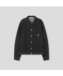 SLOW RECORD HOUSE（スローレコードハウス）の「ヴィンテージデニムトラッカージャケット_ブラック（デニムジャケット）」