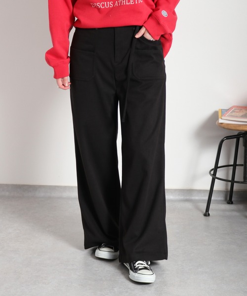 cepo（セポ）の「ジャージーワークイージーベルテッドパンツ（その他パンツ・レディース・オフホワイト/ブラック/ブラウン・S/M/L）」の20枚目の写真