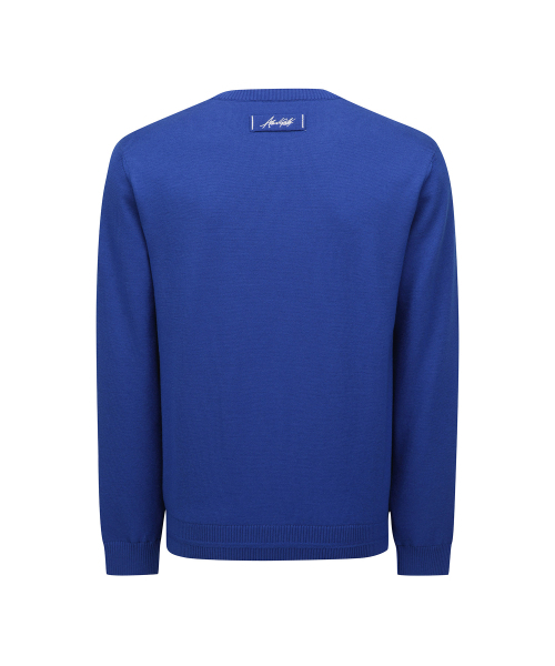 ANEW GOLF（アニューゴルフ）の「M LOGO PATTERN WIND BLOCK PULLOVER_RB（ニット/セーター・メンズ・その他・MEDIUM/LARGE/X-LARGE/XX-LARGE）」の2枚目の写真