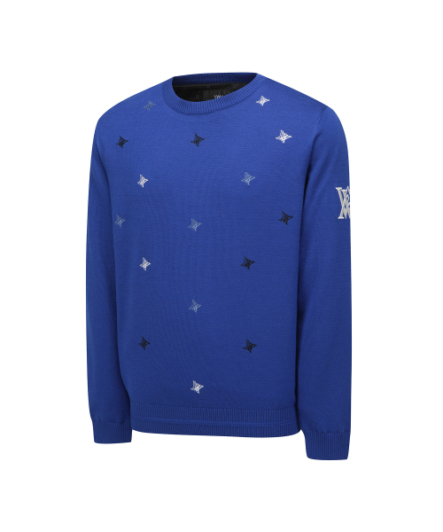 ANEW GOLF（アニューゴルフ）の「M LOGO PATTERN WIND BLOCK PULLOVER_RB（ニット/セーター・メンズ・その他・MEDIUM/LARGE/X-LARGE/XX-LARGE）」の3枚目の写真