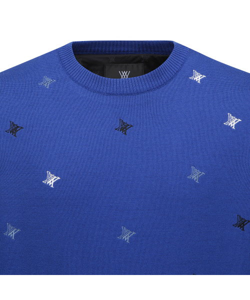 ANEW GOLF（アニューゴルフ）の「M LOGO PATTERN WIND BLOCK PULLOVER_RB（ニット/セーター・メンズ・その他・MEDIUM/LARGE/X-LARGE/XX-LARGE）」の5枚目の写真
