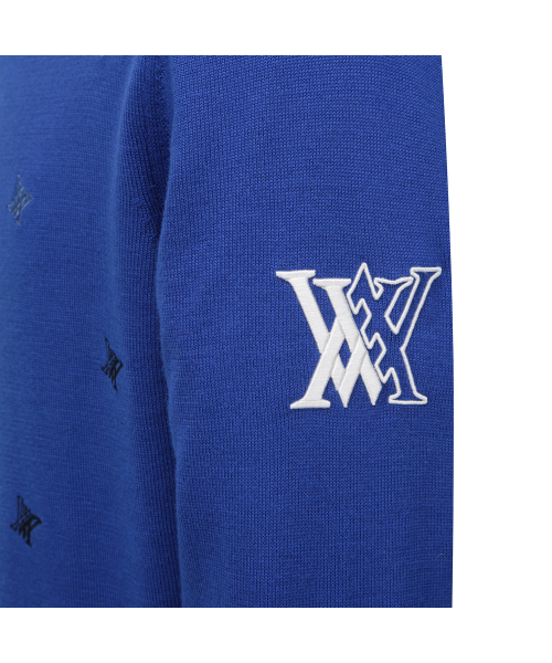 ANEW GOLF（アニューゴルフ）の「M LOGO PATTERN WIND BLOCK PULLOVER_RB（ニット/セーター・メンズ・その他・MEDIUM/LARGE/X-LARGE/XX-LARGE）」の6枚目の写真
