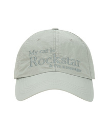 JOEGUSH（ジョーガッシュ）の「Rockstar cat Nylon cap (Light grey)（キャップ）」