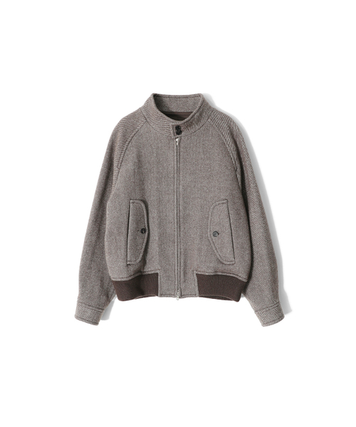 HORLISUN（ホーリーサン）の「Visitor Wool Twill Harrington Jacket Melange Brown（その他アウター・レディース・その他・SMALL/MEDIUM/LARGE）」の2枚目の写真