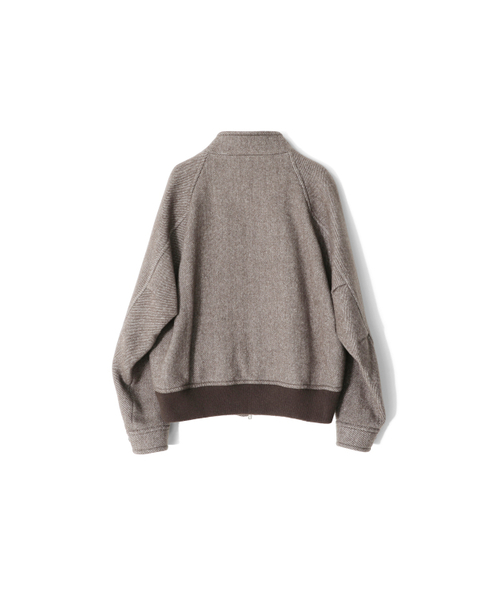HORLISUN（ホーリーサン）の「Visitor Wool Twill Harrington Jacket Melange Brown（その他アウター・レディース・その他・SMALL/MEDIUM/LARGE）」の3枚目の写真