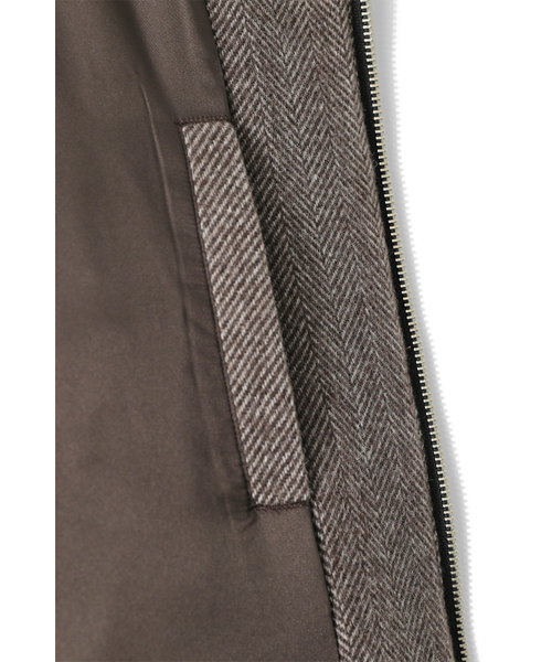 HORLISUN（ホーリーサン）の「Visitor Wool Twill Harrington Jacket Melange Brown（その他アウター・レディース・その他・SMALL/MEDIUM/LARGE）」の5枚目の写真