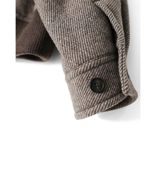 HORLISUN（ホーリーサン）の「Visitor Wool Twill Harrington Jacket Melange Brown（その他アウター・レディース・その他・SMALL/MEDIUM/LARGE）」の6枚目の写真