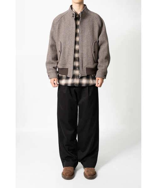 HORLISUN（ホーリーサン）の「Visitor Wool Twill Harrington Jacket Melange Brown（その他アウター・レディース・その他・SMALL/MEDIUM/LARGE）」の8枚目の写真