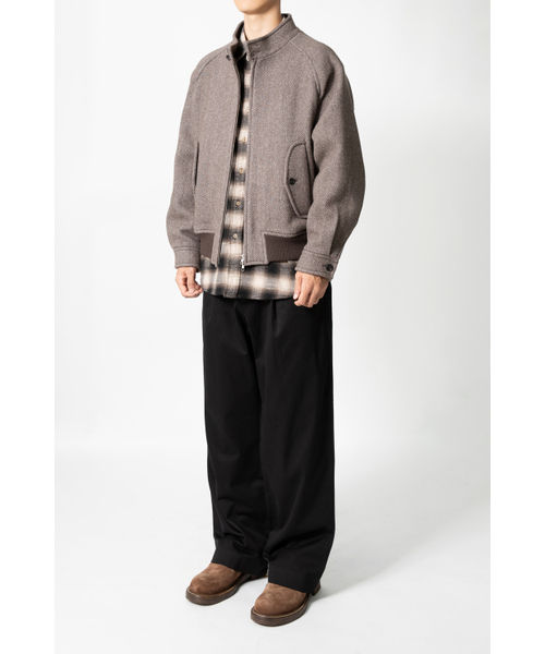 HORLISUN（ホーリーサン）の「Visitor Wool Twill Harrington Jacket Melange Brown（その他アウター・レディース・その他・SMALL/MEDIUM/LARGE）」の9枚目の写真