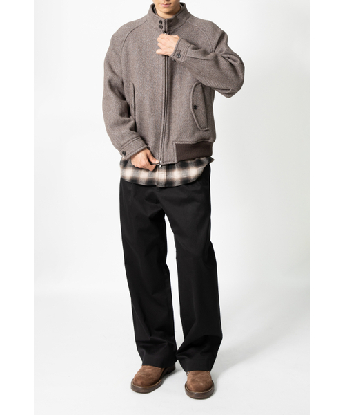 HORLISUN（ホーリーサン）の「Visitor Wool Twill Harrington Jacket Melange Brown（その他アウター・レディース・その他・SMALL/MEDIUM/LARGE）」の11枚目の写真