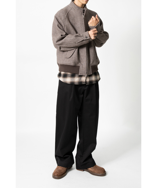 HORLISUN（ホーリーサン）の「Visitor Wool Twill Harrington Jacket Melange Brown（その他アウター・レディース・その他・SMALL/MEDIUM/LARGE）」の12枚目の写真