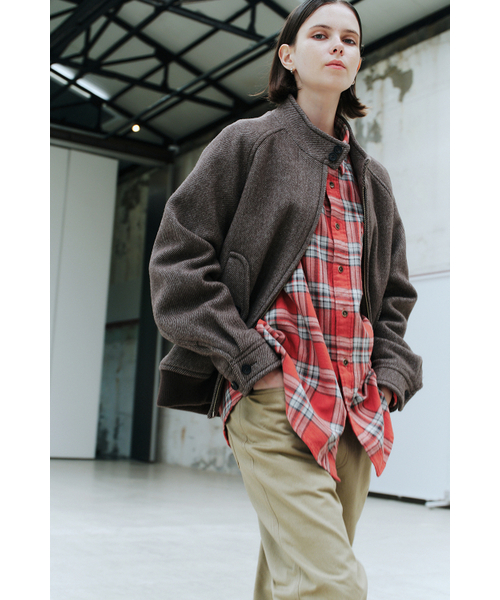 HORLISUN（ホーリーサン）の「Visitor Wool Twill Harrington Jacket Melange Brown（その他アウター・レディース・その他・SMALL/MEDIUM/LARGE）」の13枚目の写真