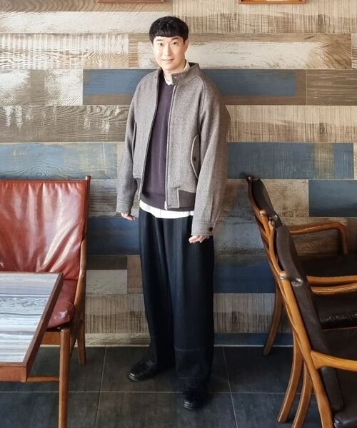HORLISUN（ホーリーサン）の「Visitor Wool Twill Harrington Jacket Melange Brown（その他アウター・レディース・その他・SMALL/MEDIUM/LARGE）」の14枚目の写真