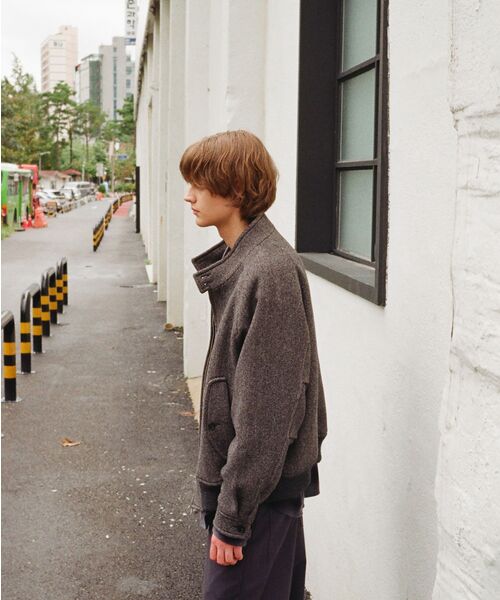 HORLISUN（ホーリーサン）の「Visitor Wool Twill Harrington Jacket Melange Brown（その他アウター・レディース・その他・SMALL/MEDIUM/LARGE）」の17枚目の写真
