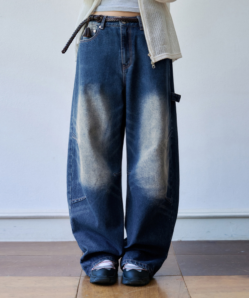 OURDAYZ（アワーデイズ）の「アッセンブルワイドバルーンデニムパンツ[ディープブルー]（デニムパンツ・レディース・その他・LARGE/MEDIUM/SMALL/X-LARGE）」の5枚目の写真