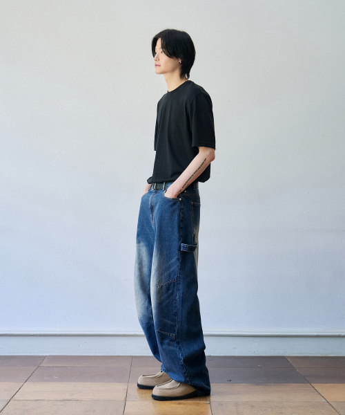 OURDAYZ（アワーデイズ）の「アッセンブルワイドバルーンデニムパンツ[ディープブルー]（デニムパンツ・レディース・その他・LARGE/MEDIUM/SMALL/X-LARGE）」の6枚目の写真