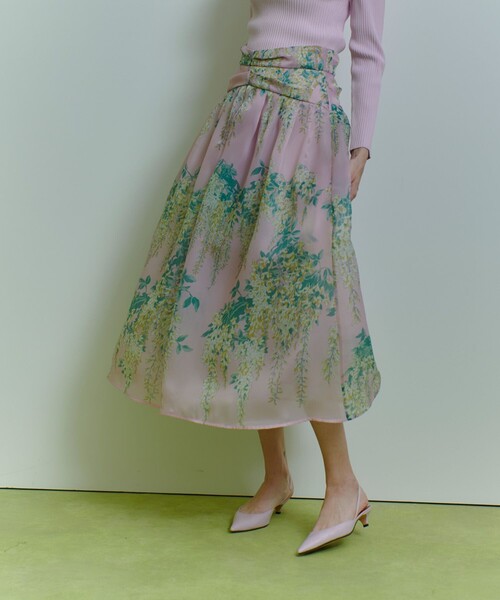 アルアバイル　ルルウィルビー RATTIボタニカルフラワースカート LOULOU WILLOUGHBY】RATTIオーガンフラワースカート（スカート
