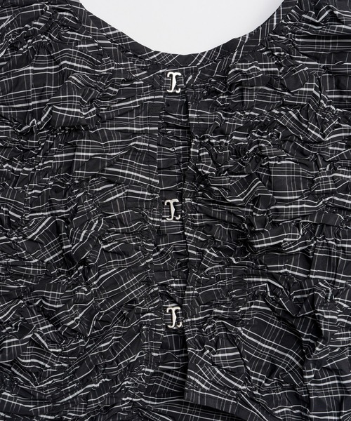 MAISON SPECIAL(メゾンスペシャル)の「Random Charring Bolero/ランダムシャーリングボレロ(カーディガン/ボレロ・レディース・ミント/ブルー/ブラック・FREE)」の13枚目の写真