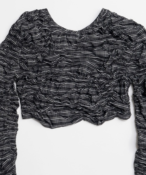 MAISON SPECIAL(メゾンスペシャル)の「Random Charring Bolero/ランダムシャーリングボレロ(カーディガン/ボレロ・レディース・ミント/ブルー/ブラック・FREE)」の15枚目の写真