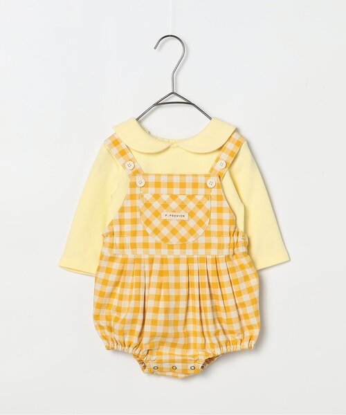 p.premier（ピードットプルミエ）の「ベビーオーバーオール&トップスセット（その他ベビーウェア・キッズ・ピンク/レッド/インディゴブルー/イエロー・70/80）」の3枚目の写真