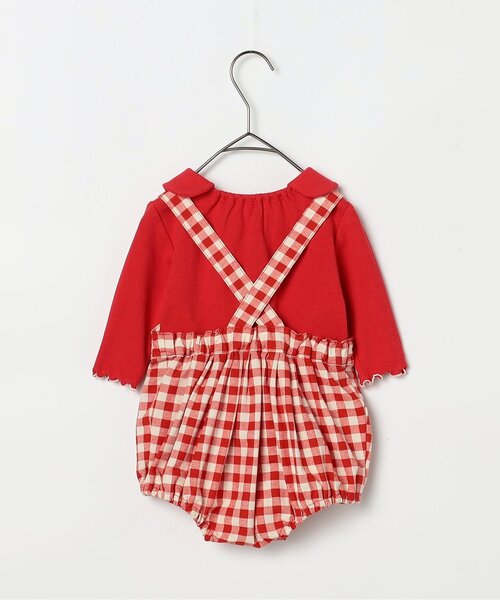 p.premier（ピードットプルミエ）の「ベビーオーバーオール&トップスセット（その他ベビーウェア・キッズ・ピンク/レッド/インディゴブルー/イエロー・70/80）」の7枚目の写真