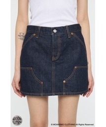 MOUSSY | MOANDMO EMBROIDERY ミニスカート(デニムスカート)