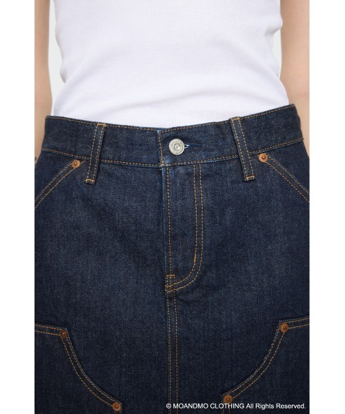 MOUSSY（マウジー）の「MOANDMO EMBROIDERY ミニスカート（デニムスカート・レディース・ダークブルー/ワンウォッシュ・1/2）」の17枚目の写真