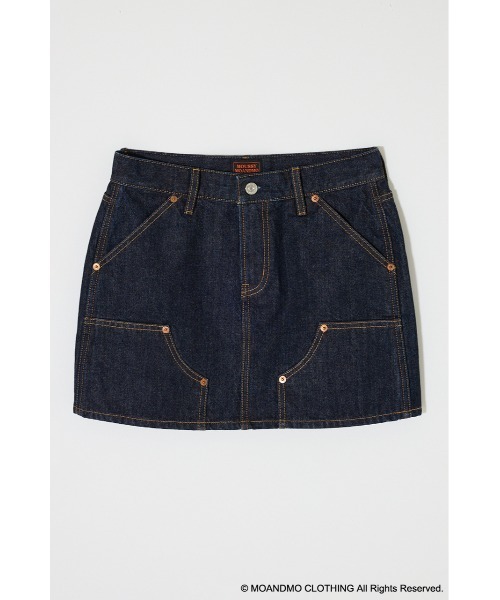 MOUSSY（マウジー）の「MOANDMO EMBROIDERY ミニスカート（デニムスカート・レディース・ダークブルー/ワンウォッシュ・1/2）」の22枚目の写真