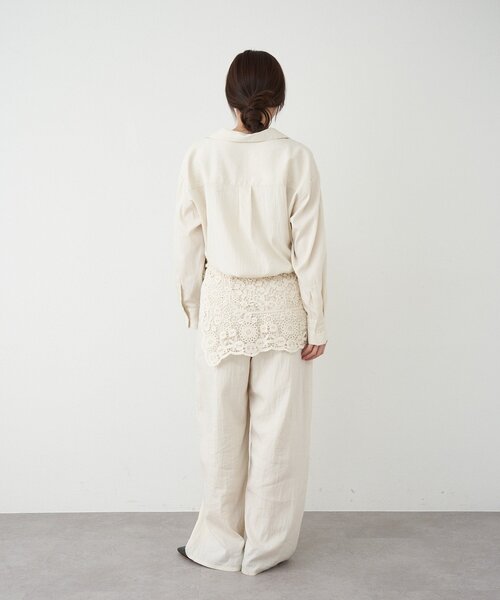 SHENERY（シーナリー）の「3タックイージーパンツ（その他パンツ・レディース・ブラック/アイボリー/ベージュ・36/38）」の7枚目の写真