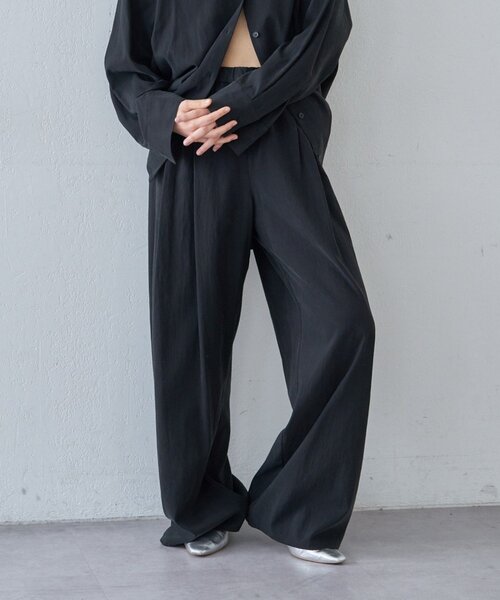 SHENERY（シーナリー）の「3タックイージーパンツ（その他パンツ・レディース・ブラック/アイボリー/ベージュ・36/38）」の12枚目の写真